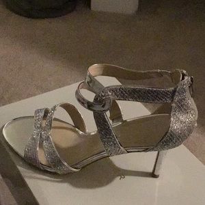 Silver Strap High Heals